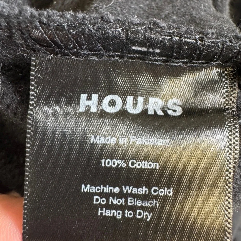 Hours black sweatpants